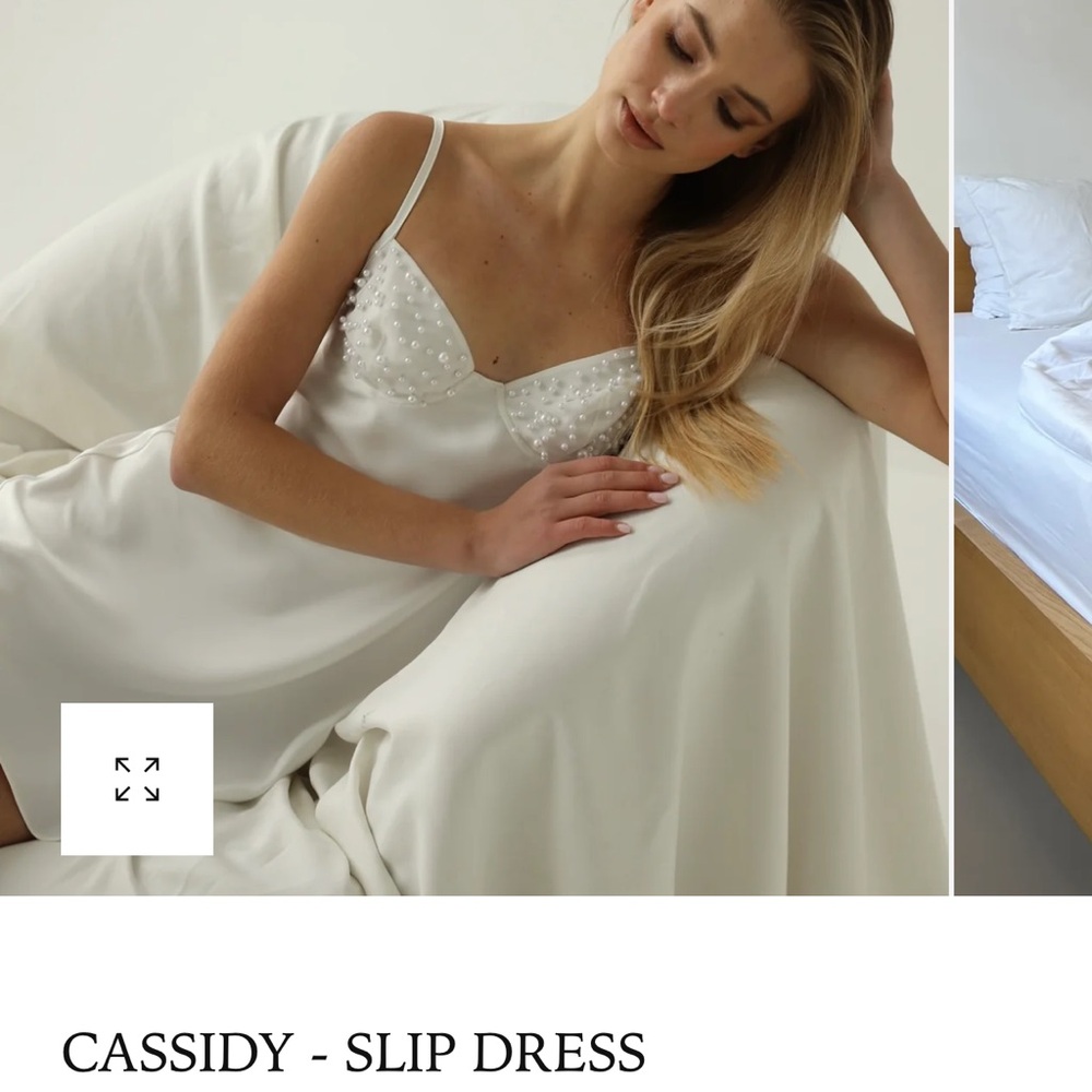 the robe ua cassidy slip dress + long robe